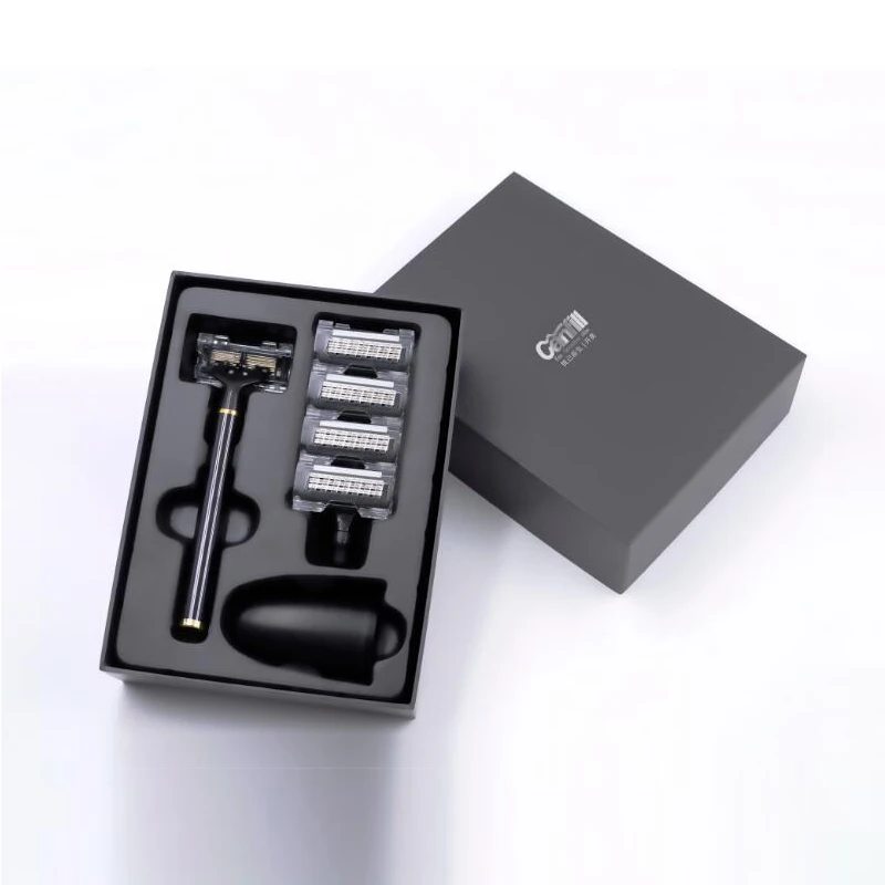 Magnet Manual Shaving Razor with 6 Blades customized color available