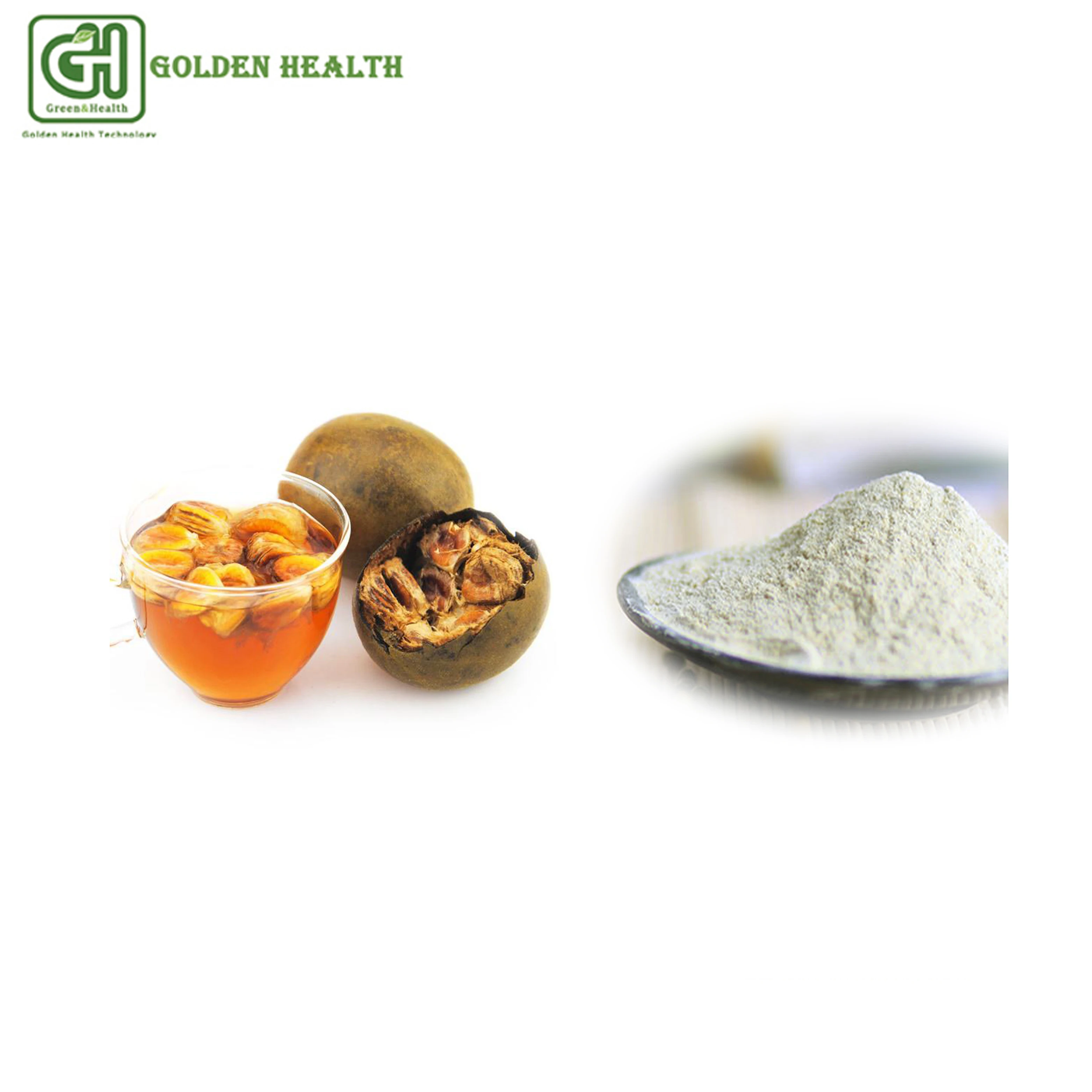 GMO Free Natural Sweetener Luo Han Guo Extract 30% Monk Fruit Extract Mogroside V