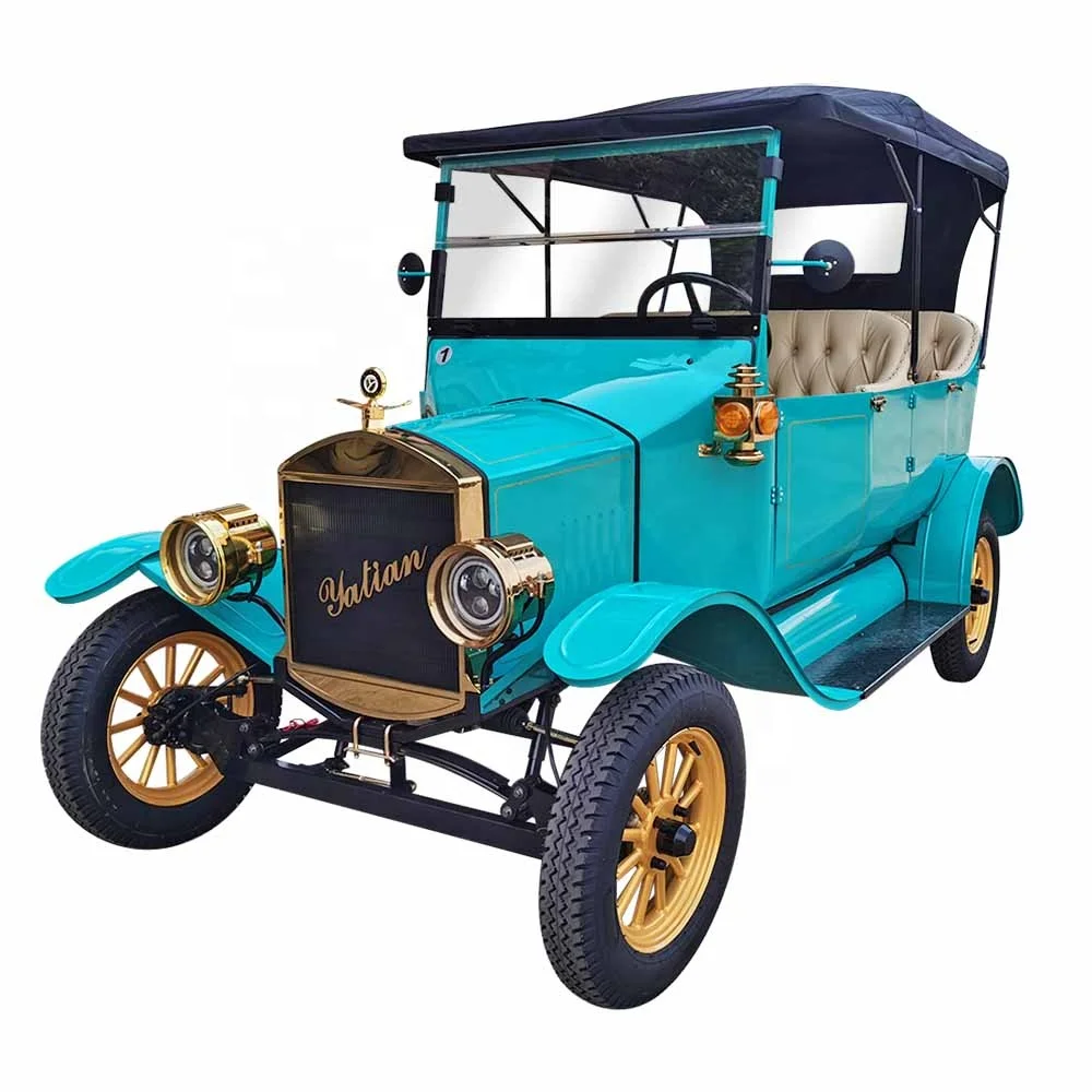 Chinese pure handmade 5 passenger private electric golf trolley tourist sightseeing car