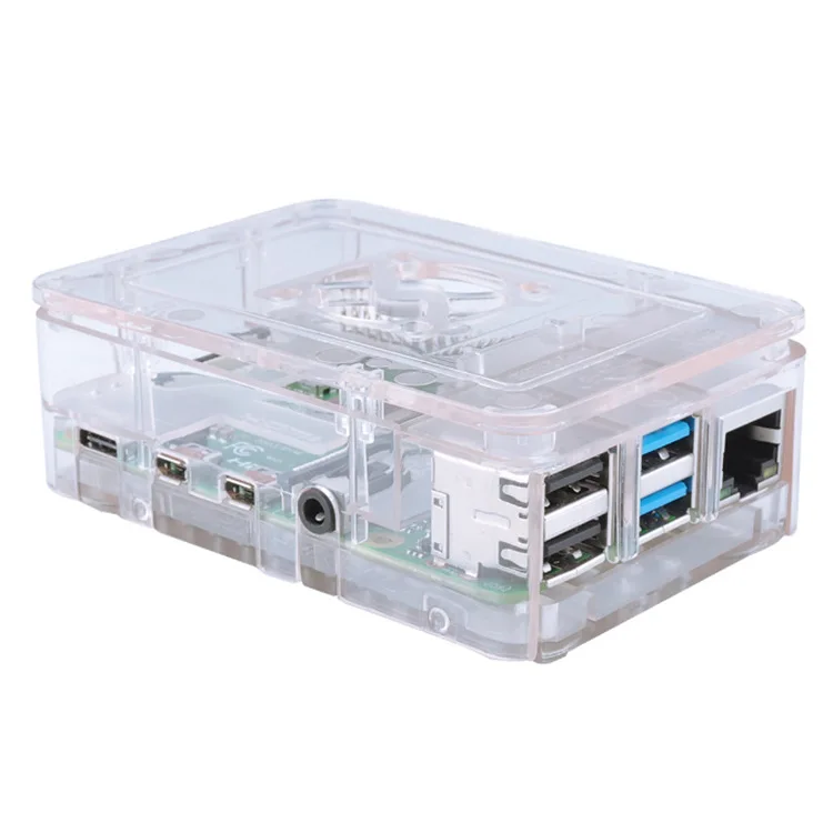 Custom Raspberry Pi 3 4 case 2B 3B 3B+4B Shell Box with Fan