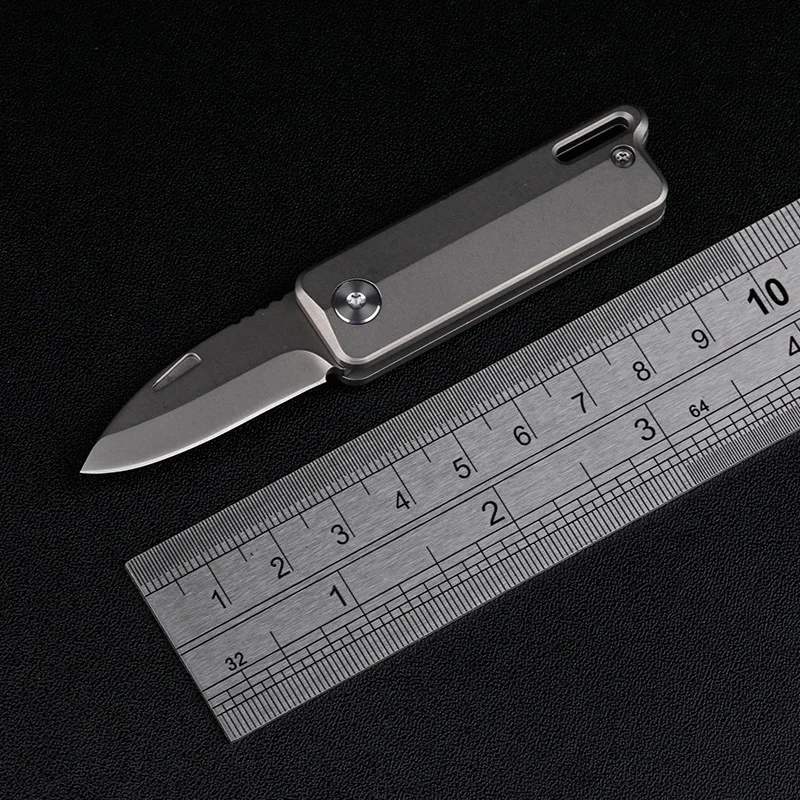 Portable Unpacking Tool Edc Titanium Mini Folding Knife