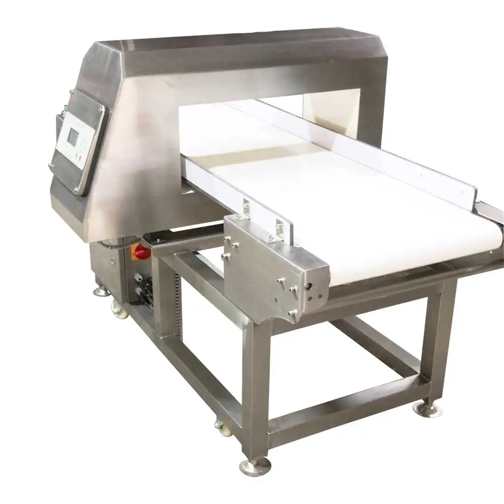 Dwarf Bean Industry Metal Detector Drop through / rejector Dried shrimps Processing with Buzzer and lamp alarm