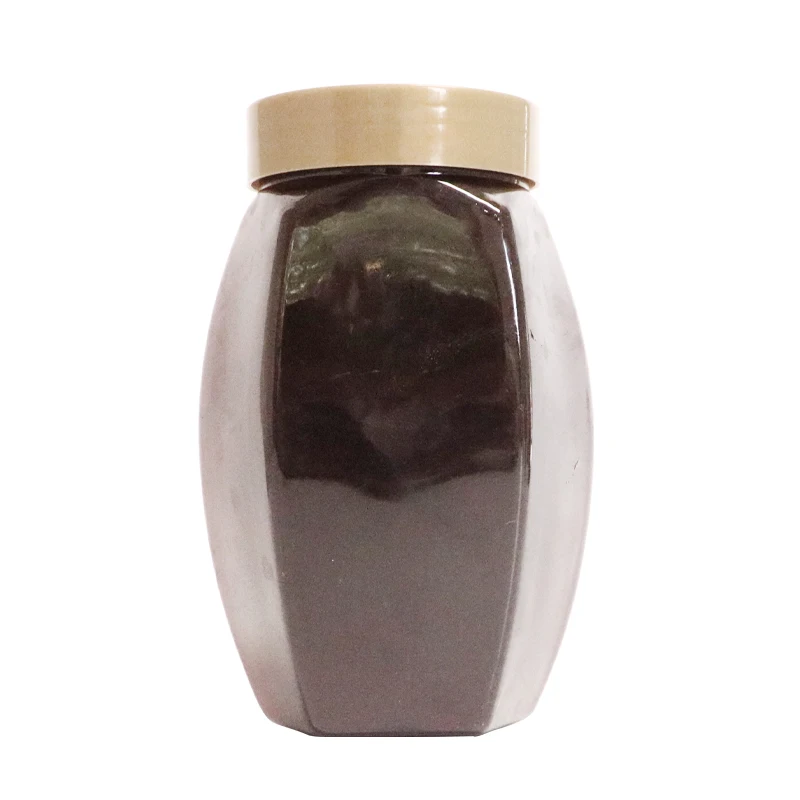 natural raw buckwheat honey in bottle