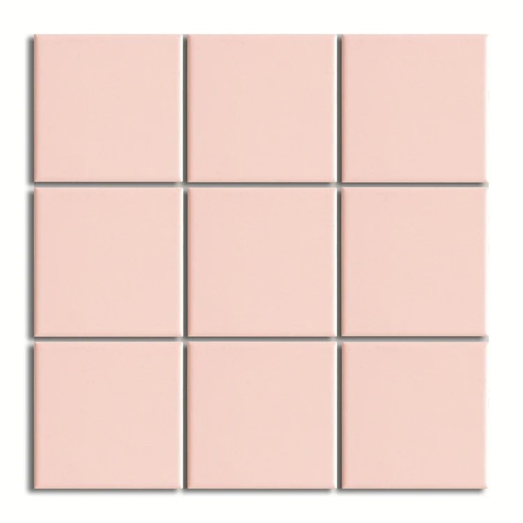 square pink mosaic tiles ceramic 300*300 glazed porcelain tiles for kitchen backsplash wall tile peel and stick
