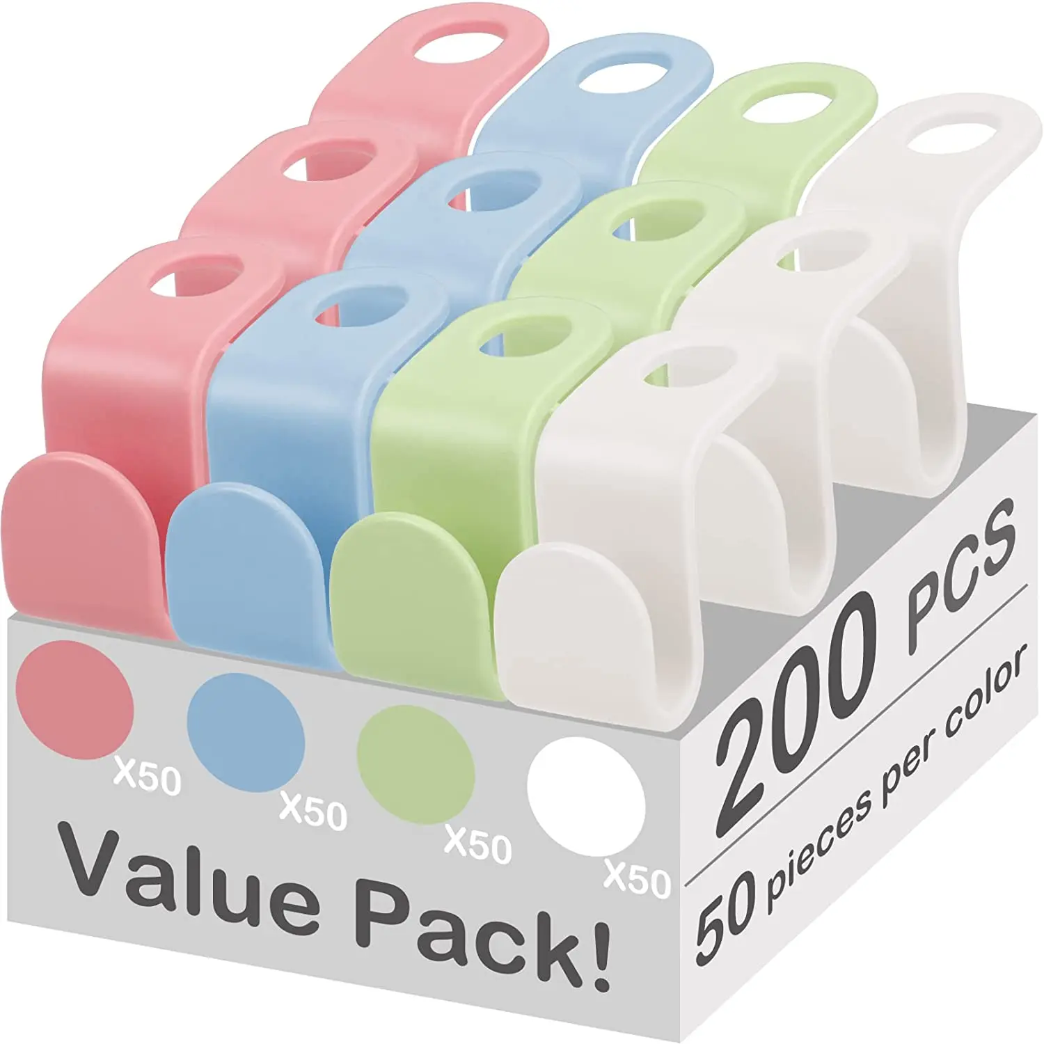 Clothes Hanger Connector Hooks Outfit Hangers  Extender Clips Cascading Hanger Hooks Household Strong Load