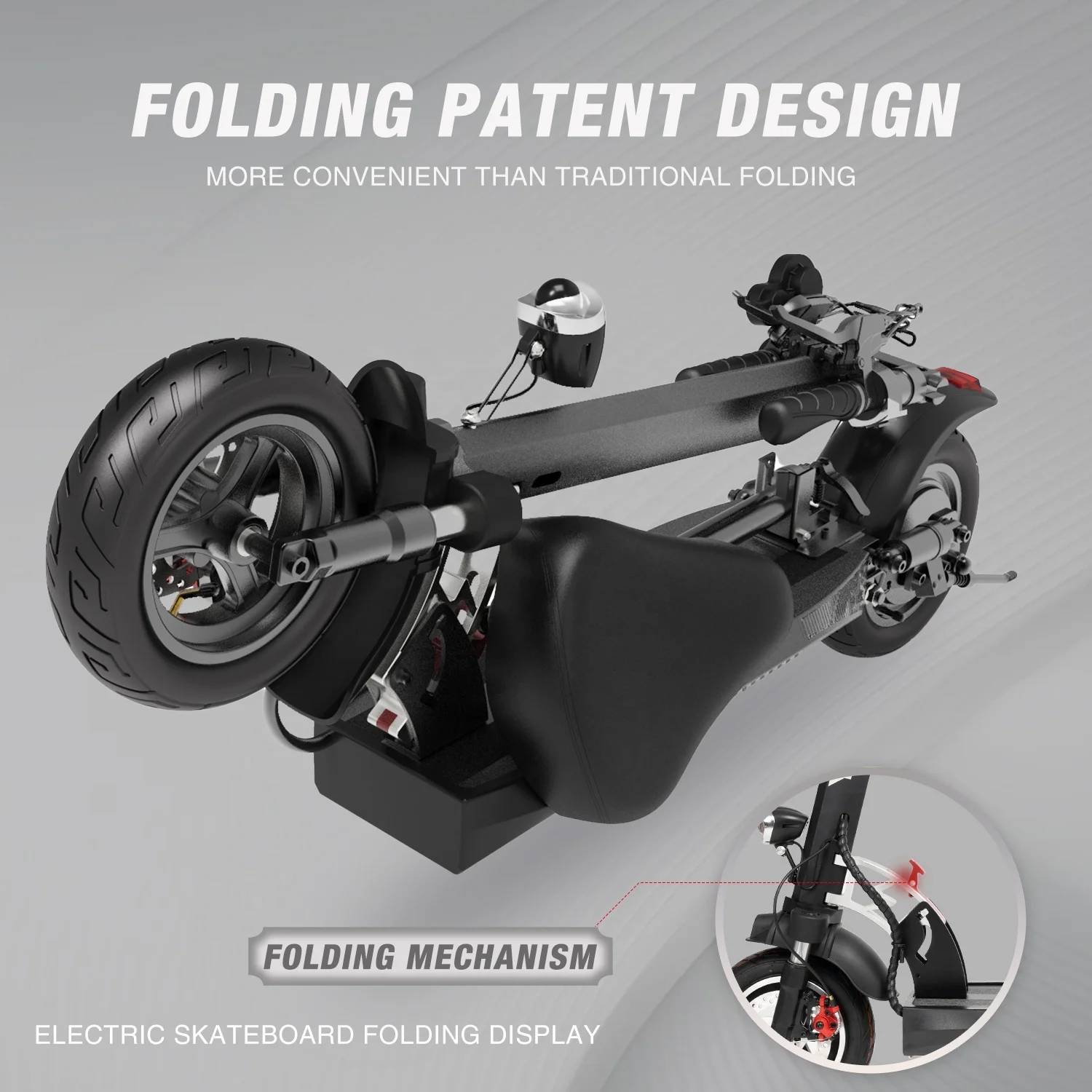 HITWAY EU Warehouse Stock Electric Scooter 800W 10Ah 45km/h Brushless Motor Foldable with Seat for Adult