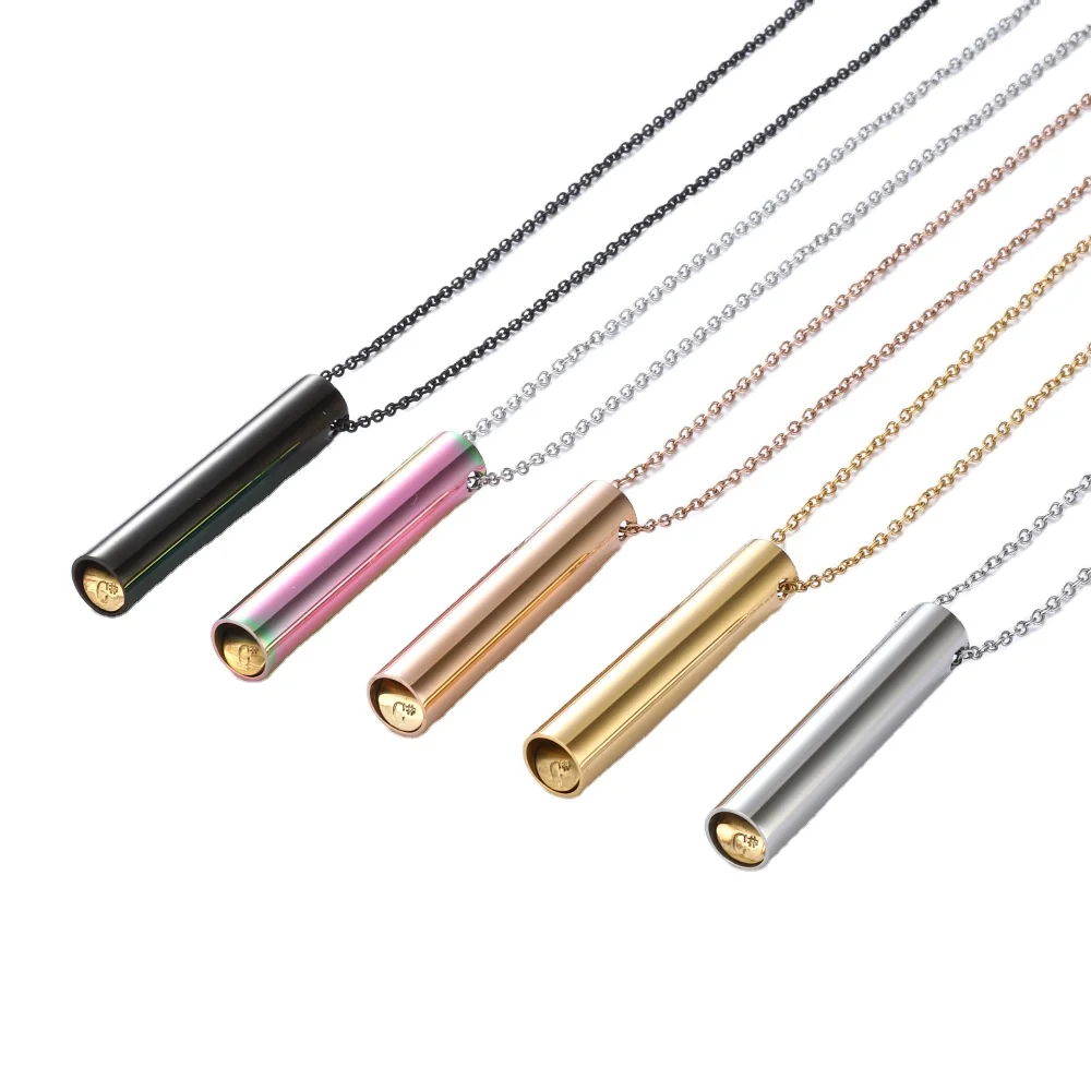 Blowable 528 Hz C Meditation Stress Relief Pendant For Anxiety Relief Whistle Necklace For Women Men