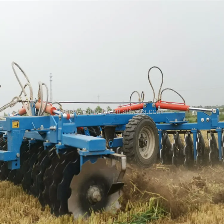 4.5m hydraulic offset fold heavy duty disc harrow for tractor