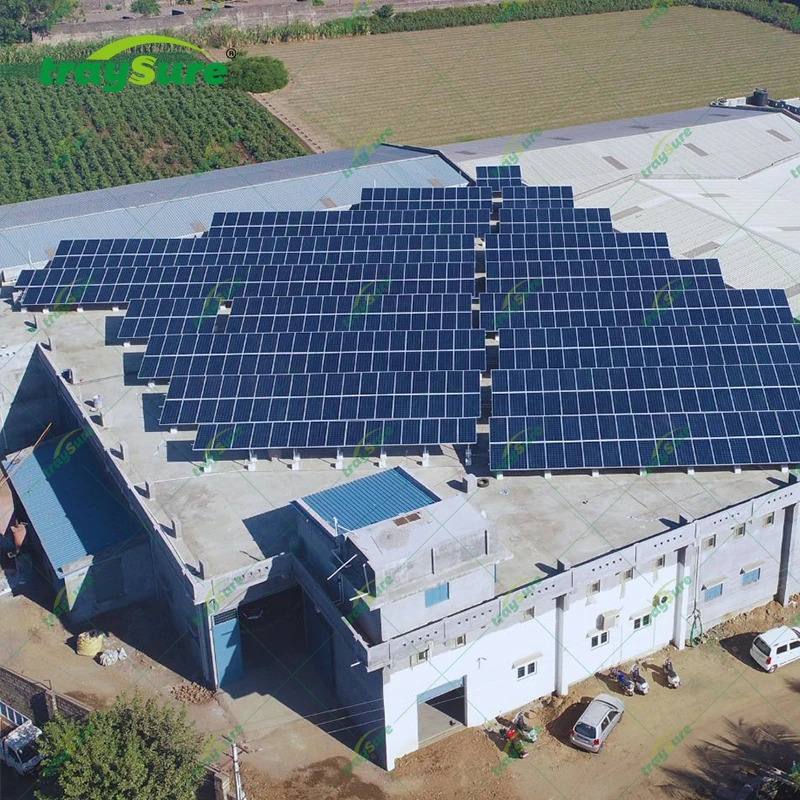 TRAYSURE Rooftop Solar Mounting System Customized Wire Mesh Cable Tray C Channel Roof Walkway Solar Mounting System