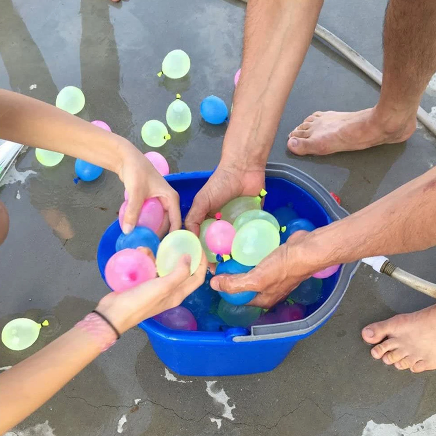 500 Pcs Latex Water Balloons Assorted Colors with Refill Kits for Fight Games Summer Party Splash Fun Water Balloons