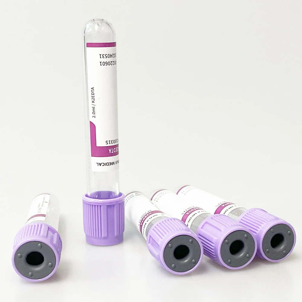 Renji Brand EDTA K3 K2 Purple Top Blood Collection Tube