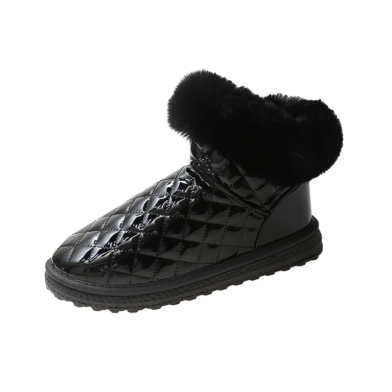 Hellosports/Зимние ботильоны с подкладкой из искусственного меха; Зимние ботинки; Оптовая цена; Блестящие зимние ботинки для