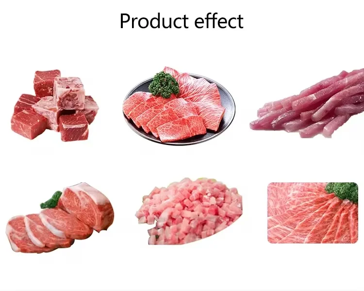 High efficiency automatic frozen meat dicer cube cutting machine meat dicer machine cubes