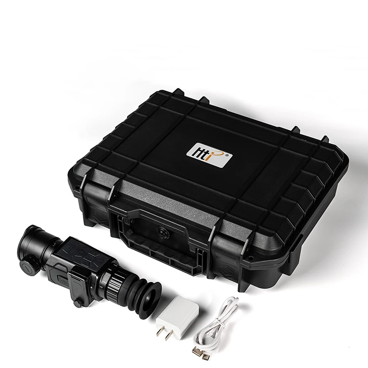 Hti 2023 новый лучший hti большой дальности для приготовления пищи на воздухе Охота HT-C19 640x512 ночное видение прицел для охоты