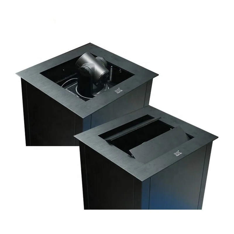 JGST CE standard Hidden Desktop Motorized retractable dual Camera Lifter Electric Projector Lift ceiling with Remote Control