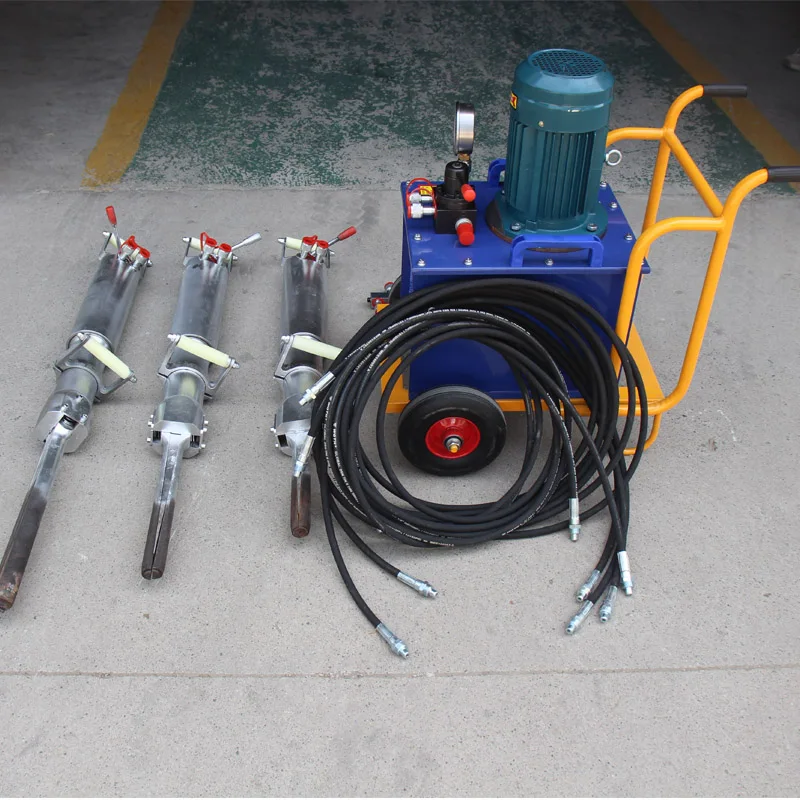 Hydraulic Rock Splitting Machine Tunnel Opening Adopts Small Rock Splitter with 250 Type 4kw Electric Pumping Station