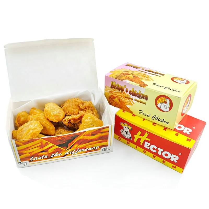 Wholesale Custom Packaging Boxes Food And Pastries Fried Chicken Packaging Boxes
