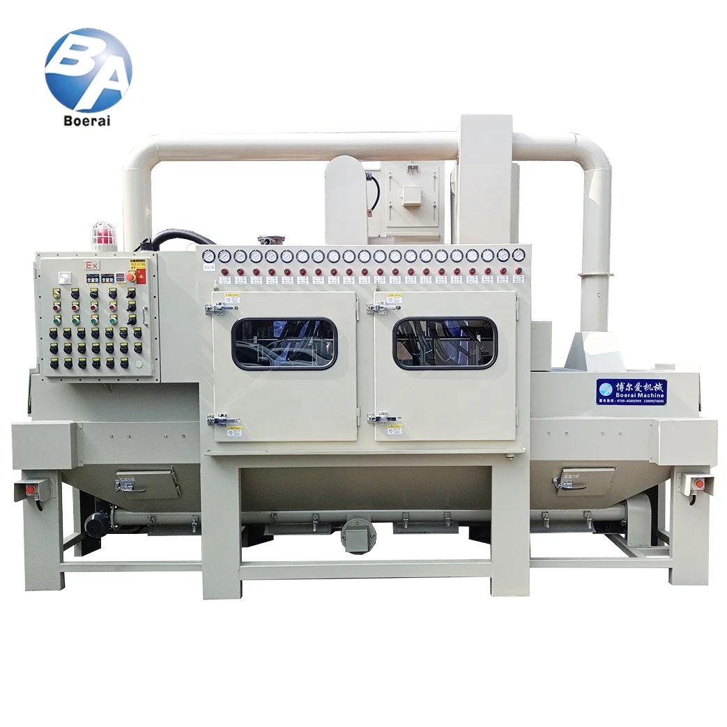 Customized PCL automatic sandblasting machine / of automatic sandblasting production line notebook shell pretreatment sandblasti