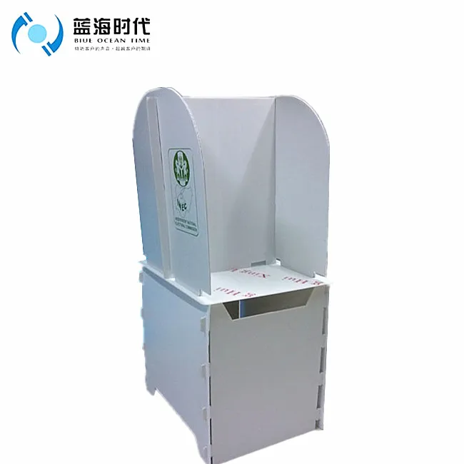 Coroplast ballot box corrugated plastic sheet voting booth easy install