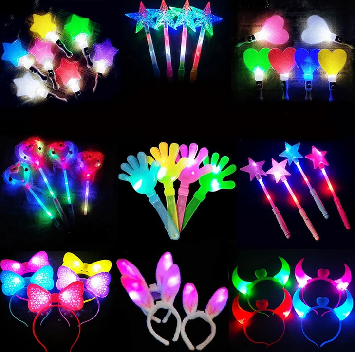 Custom LED flash stick fluorescent headband concert party various cheering props