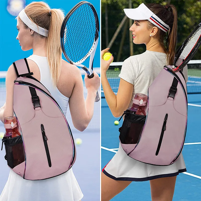 Custom logo Lacrosse Pickle Ball Set Bag 2 in 1 Sling Backpack Crossbody Women  Pickleball Sport Racket Tennis Padel  Carry Bag