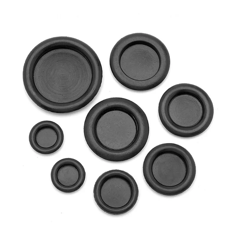 1pcs 7-50mm Single Side Guard Coil Rubber Sealing Plugs Body Plugs Blind Plugs Rubber Grommets  o rings  Rubber Hole Cap