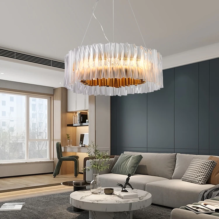 DLSSLIGHTING большая гостиничная подвесная элегантная Свадебная люстра Хрустальная Роскошная светодиодная подвесной светильник