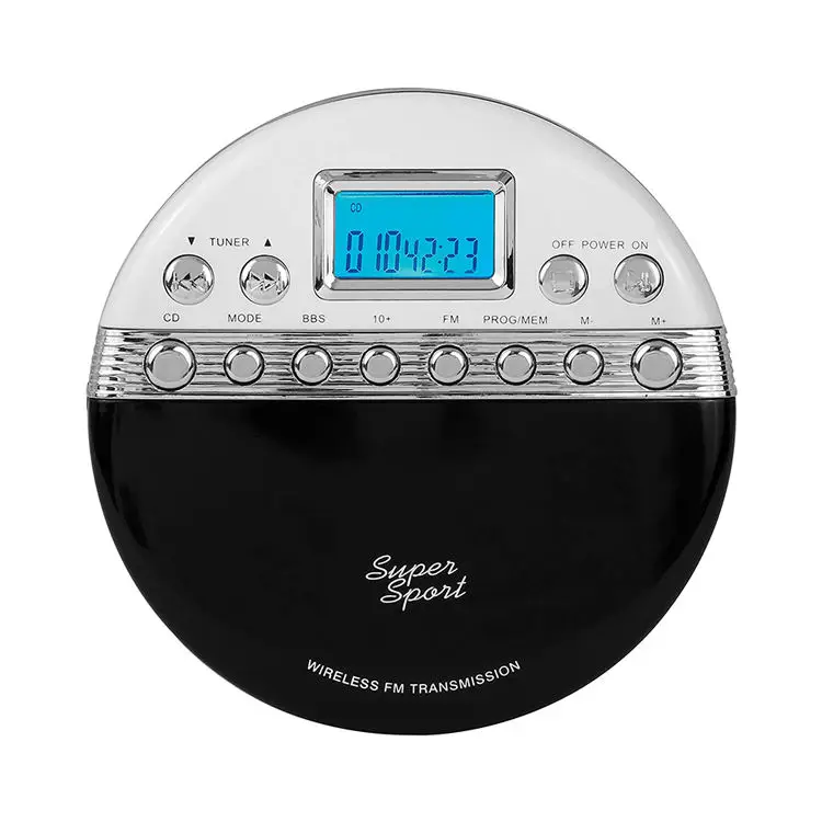 Mp3 Portable CD Player with LCD Display Headphones Jack USB Supply High Quality Sound CD Music Disc