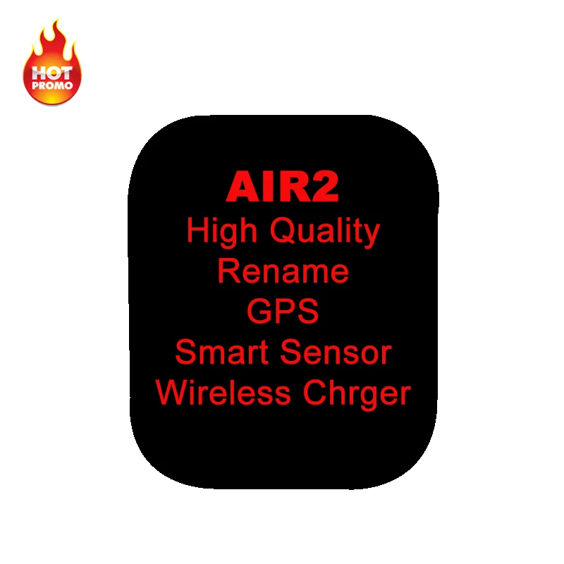 
Игровая гарнитура Air 2 со светодиодным индикатором заряда аккумулятора и сенсорным управлением, Беспроводная зарядка от 1 до 1, водонепроницаемый чип JL 