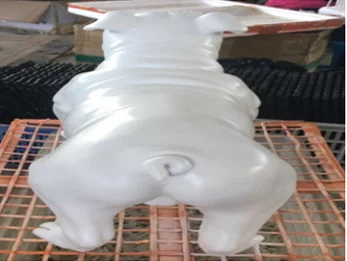 Wholesale Bulldog dog model display clothes dog mannequin fiberglass dog mannequin Custom animal model prop