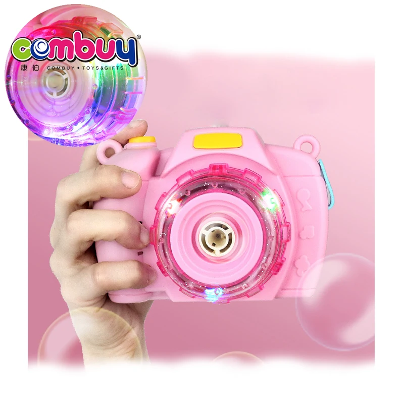 Electric musical light kids soap machine toys bubble camera