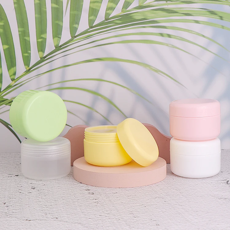 100ml Cream recycled plastic PP cosmetic hair gel jars