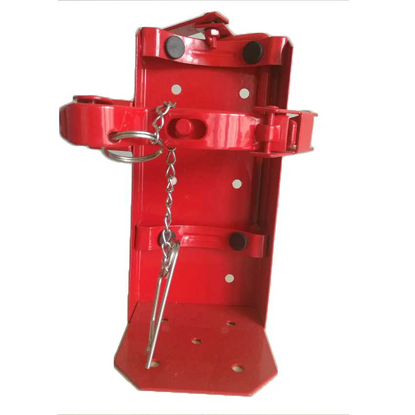 High quality red 4 kg~9 kg  Fire extinguisher Steel Bracket, Wall Mount extinguisher hold car use