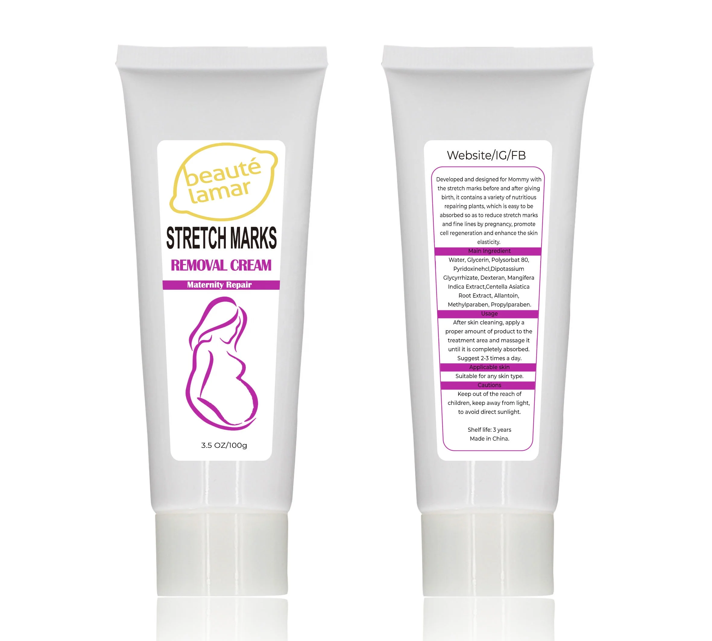 2021 Free Logo natural skin care bleaching creams and powder