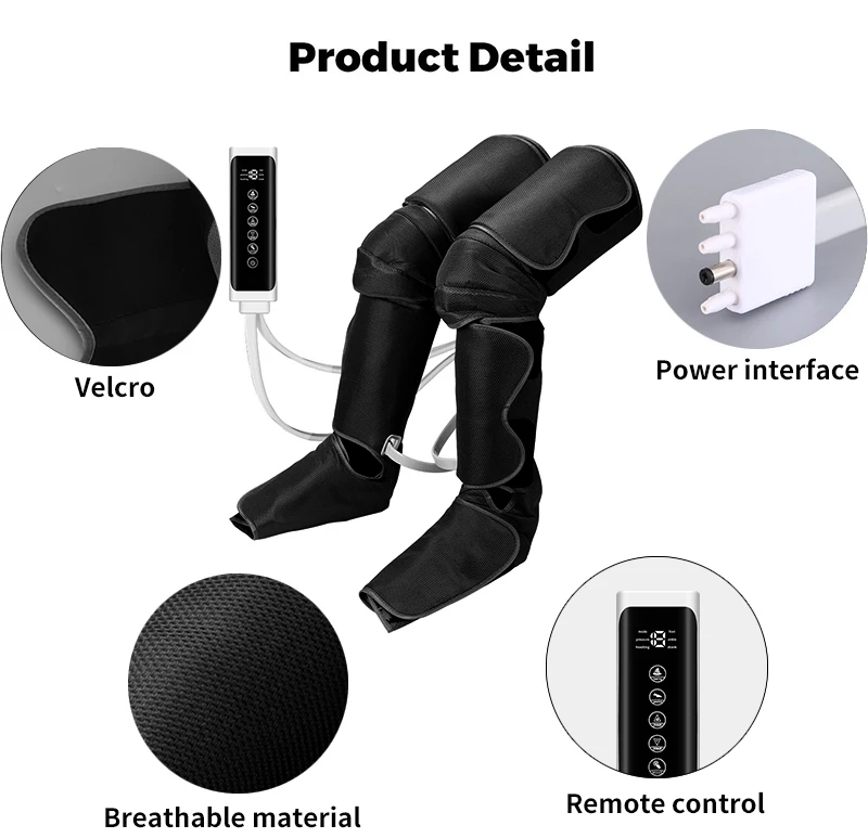 Therapy 360 foot air compression pressure leg massager	electric blood circulation machine air pressure leg