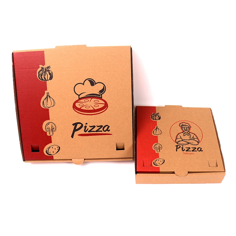 Corrugated pizza box supply carton delivery watermark boxes Customized size