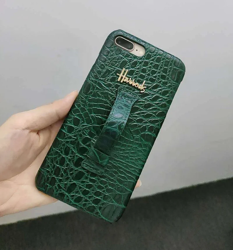  Роскошные аксессуары для телефонов Жесткий Чехол из крокодиловой кожи iPhone 8