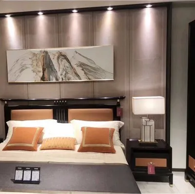 new modern marble creative decoration simple living room bedroom study bedside table lamp silk lamp shade