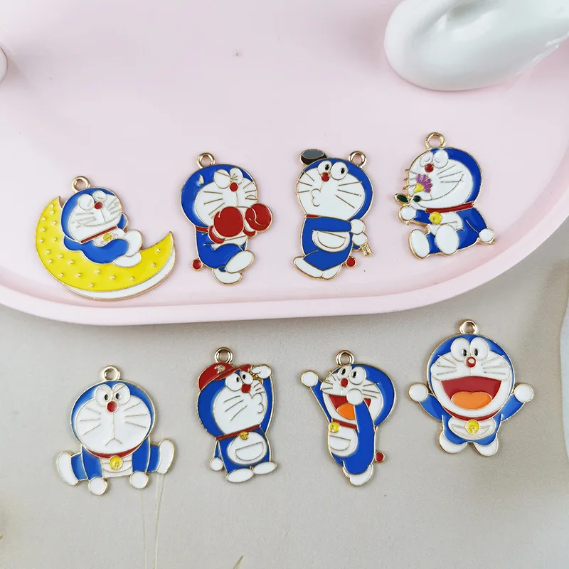 2023 Jewelry Wholesale Metal Alloy Japanese Anima kawaii Enamel Cartoon Charms Pendant for Bags Keychain Necklace Making