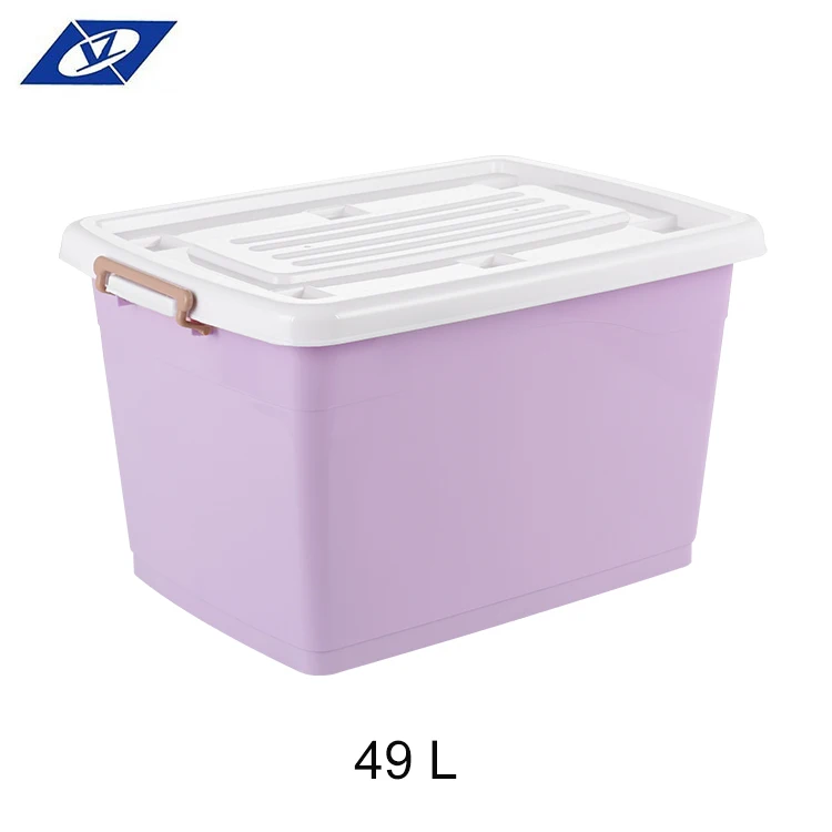 Plastic Manufacturers Large Container Plastic Storage Box Transparent Plastic Storage Box With Wheels