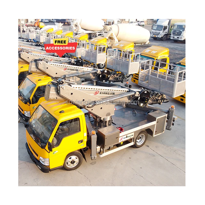 28m 32m hydraulic Truck Mounted Aerial Bucket 4x2 Boom Lift Aerial Manlift Work Platform Truck