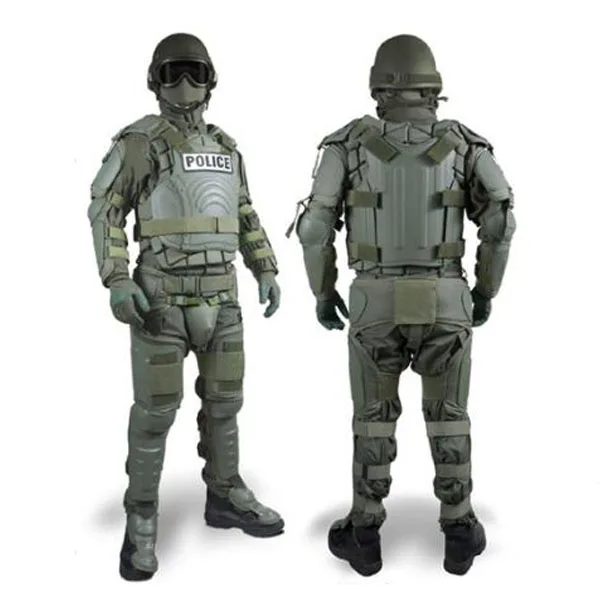 Full Body Armor Riot Gear Anti Riot Suit With Helmet