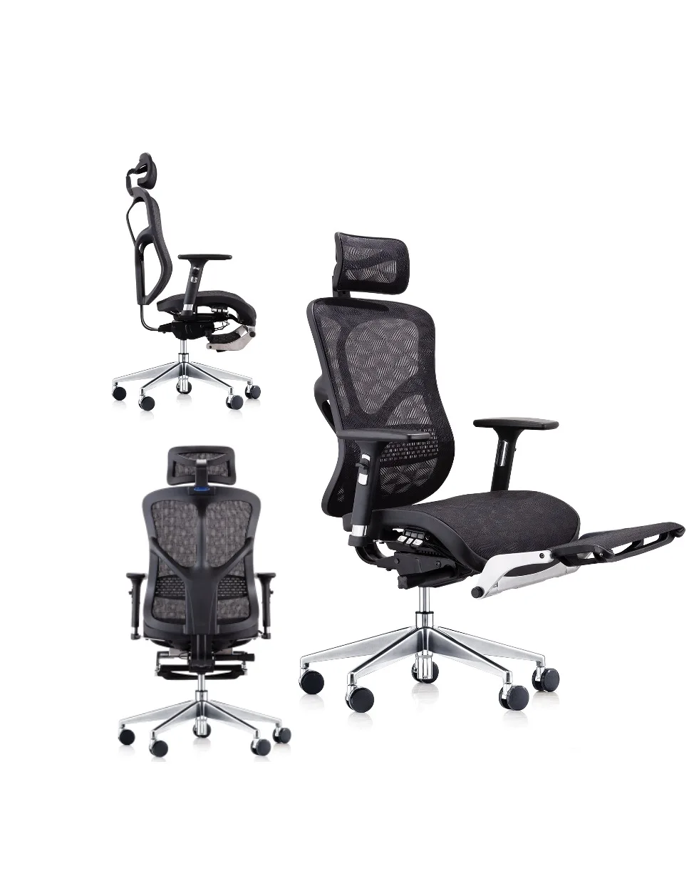 Grey Color Mesh Computer Ergonomic Office Chair Wire Control Mechanism Swivel Executive Chair 5 Years 4SHS gas lift