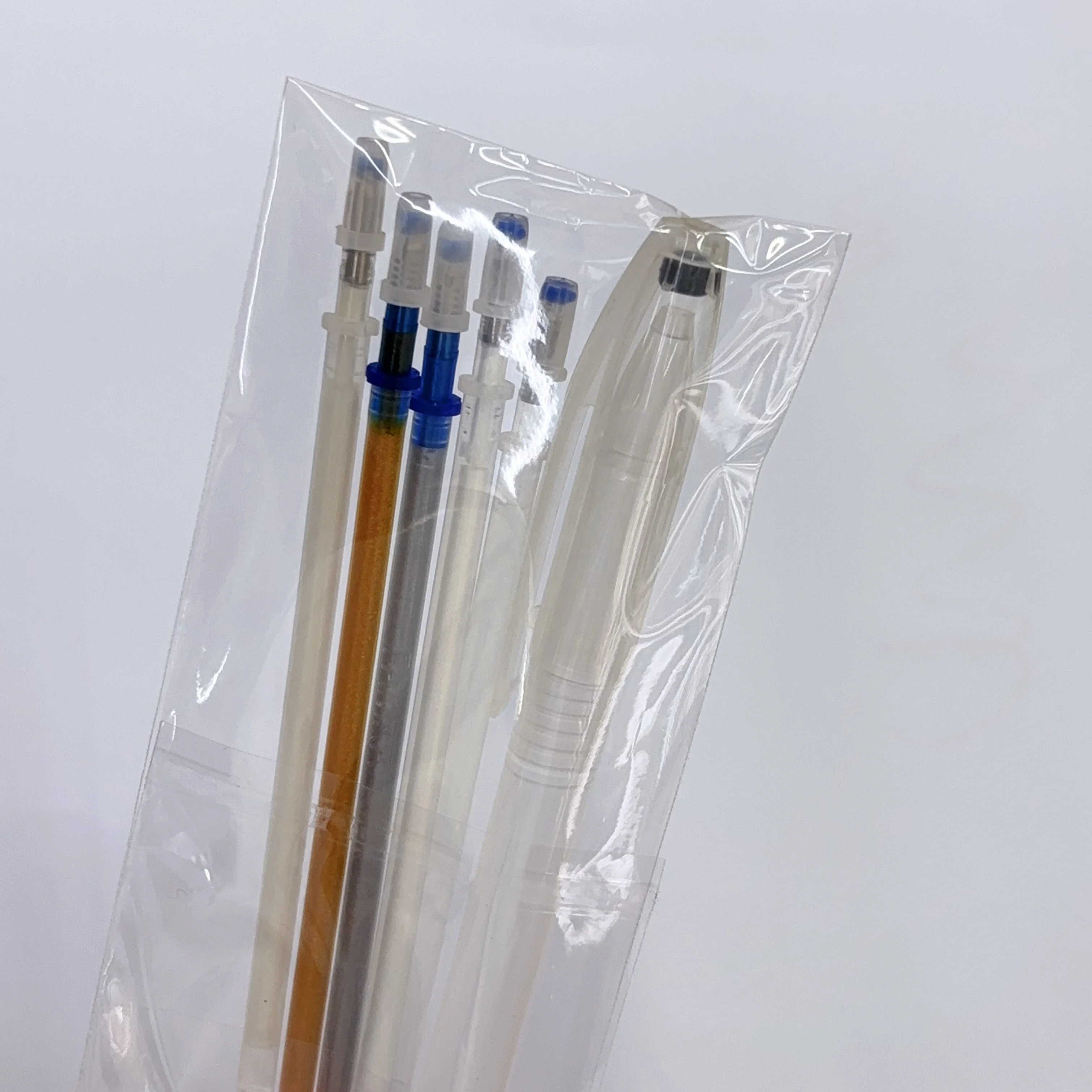 Gel Ink Pen For Dark Paper Writing White Black Red Blue 0.7mm Smooth High temperature vanishing refill set