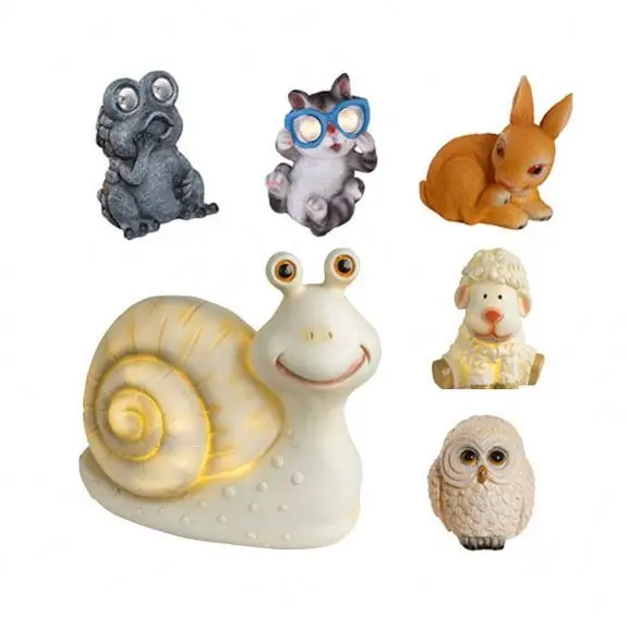 
Resin Figurine Animals Sheep Decorative Frog Statue Mini Decoration Animal Cheap For Garden Sculptures Lamps Noun Solar Lights 