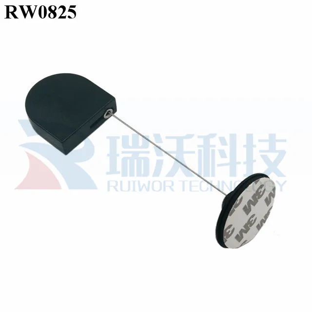 RUIWOR RW0825 D-образная микро-Защитная Выдвижная кабельная катушка с диаметром 38 мм круглый клеящийся пластиковый соединитель пластины