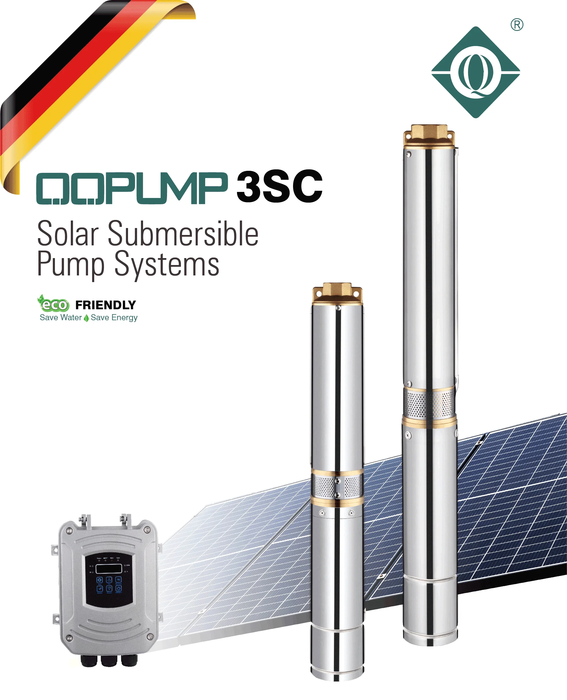 Submersible Borehole Ac Dc Brushless Deep Well Solar Water Pump For Agricultural Irrigation