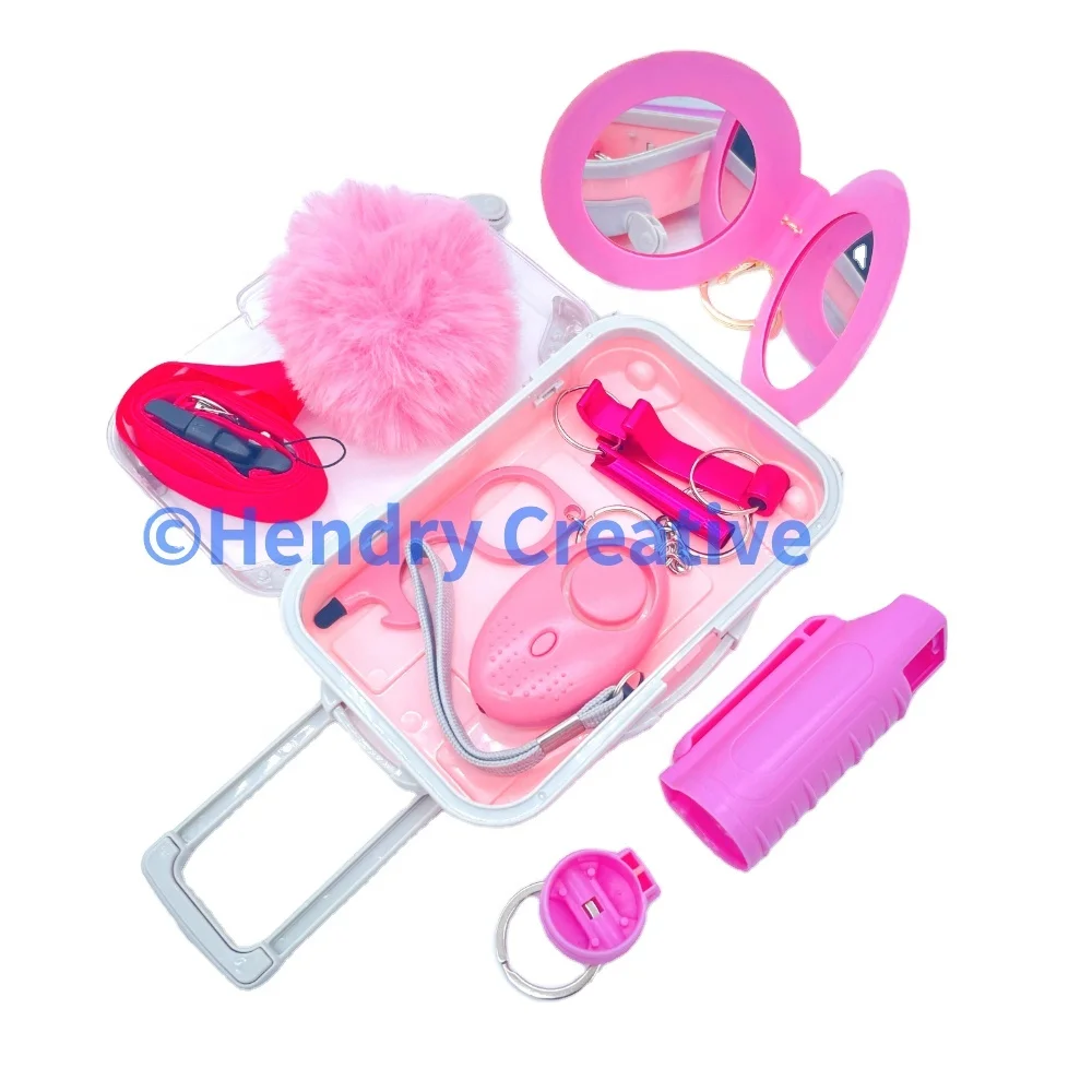Wholesale Self Defense Supplies Plastic Spray Bottle Shell Personal Protection Self Defense Safety Keychain for Women
