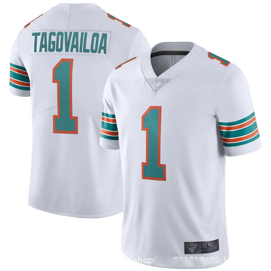 NFL 2021 Майами Дельфины 1 #13 #29 # зеленая и белая ретро Легенда второго поколения мужская
