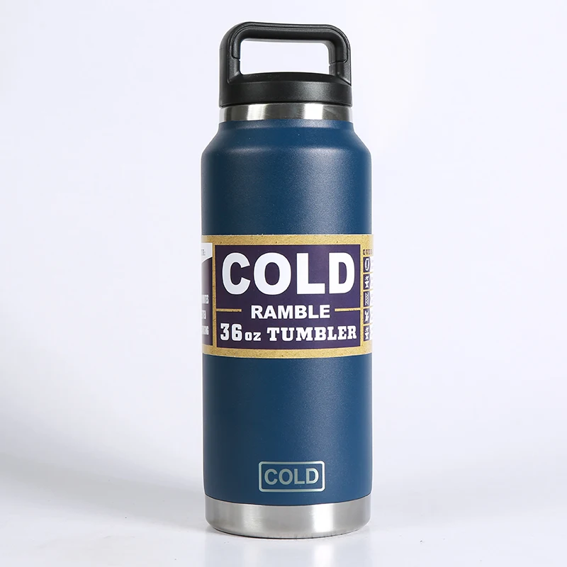 Stainless Steel 36oz Water Bottle Insulated Sport Bottles GYM Bottle With Lid